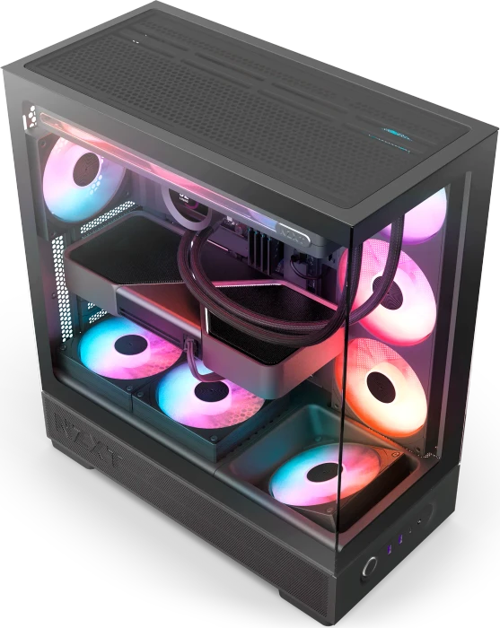 NZXT S5 RGB Black, Glasfenster