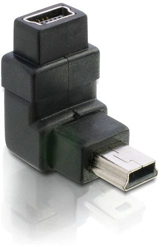 DeLOCK USB 2.0 Adapter, Mini-B 5-polig [Stecker] auf [Buchse] 90° gewinkelt