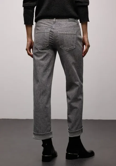 Street One Snake Print Jeans grey snake washed (Damen)