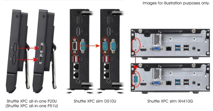 Shuttle PCP11 COM-Port-Adapter für XPCs