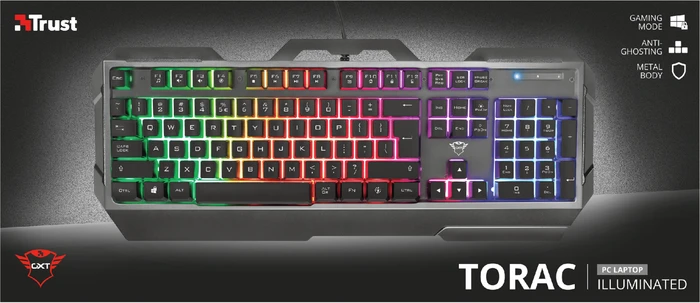 Trust Gaming GXT 856 Torac, LEDs RGB, USB, DE