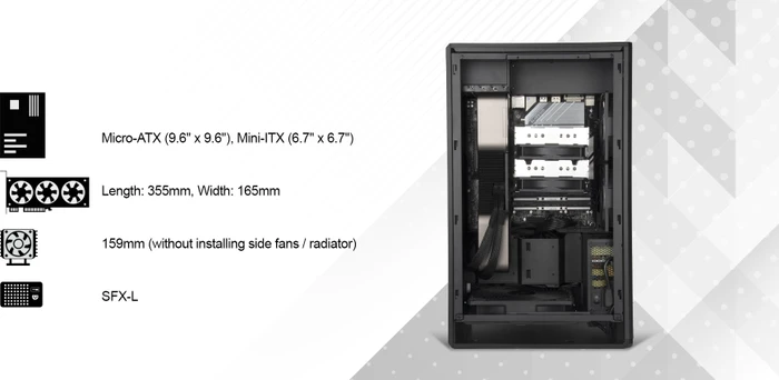 SilverStone Alta G1M Black, schwarz