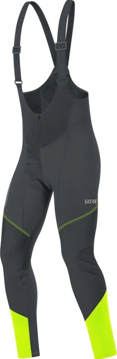 Gore Wear C3 Gore Windstopper Bibtights+ Fahrradhose lang black/neon yellow (Herren)