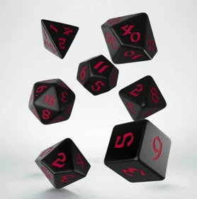 Q-Workshop Würfelset Classic Runic - black & red