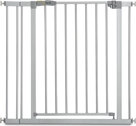 Hauck Stop N Safe 2 Türschutzgitter inkl. Verlängerung 75-89cm silber