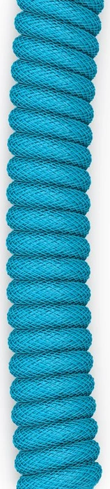 Glorious Coiled Cable USB-C auf USB-A, Tastaturkabel (Spiral-Textilkabel), 1.37m, blau