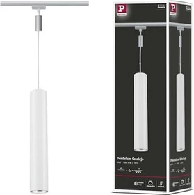 Paulmann URail Catalejo Schienensystem Pendelleuchte GU10 chrom matt/weiß, 1 Stück