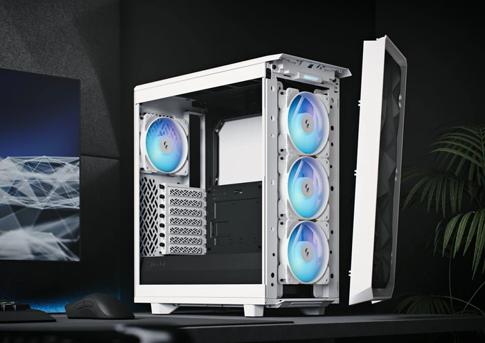 Fractal Design Meshify 2 Compact RGB Black TG Light Tint, Glasfenster