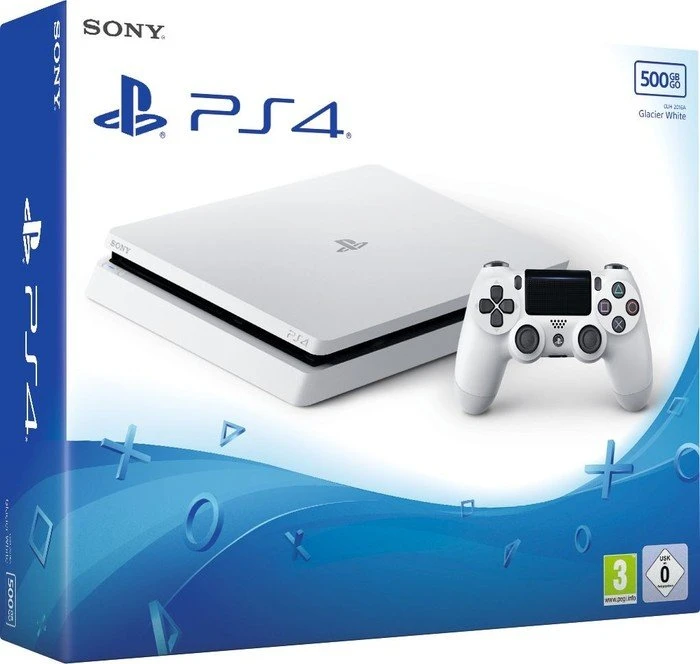 Sony PlayStation 4 Slim - 500GB inkl. 2 Controller weiß