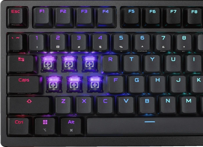 ASUS ROG Azoth 96 HE Gaming Keyboard, Black, hot-swap, ROG HFX V2 Magnetic, USB/Bluetooth, UK
