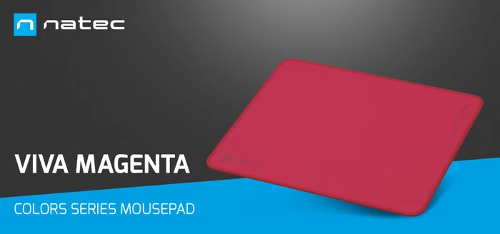 Natec Colors Series Mouse Pad Viva Magenta, 300x250mm, rot