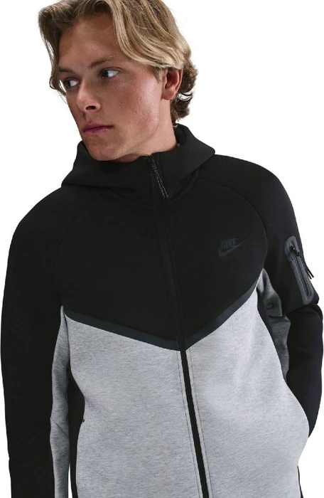 Nike Tech Fleece Windrunner Hoodie black/dark grey heather (Herren)