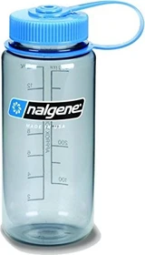 Nalgene Wide Mouth Trinkflasche 500ml gray/blue