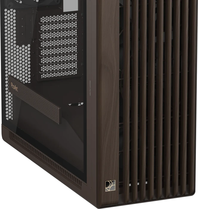 ASUS ProArt PA602 Wood Edition Retro Brown, braun, Tempered Glass Panel, Glasfenster