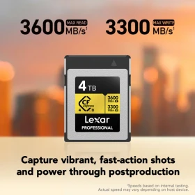 Lexar Professional GOLD R3600/W3300 CFexpress 4.0 Type B 4TB