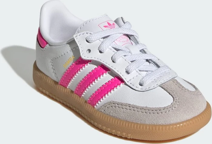 adidas Samba OG Comfort Closure Elastic Lace cloud white/lucid pink/gum (Junior)