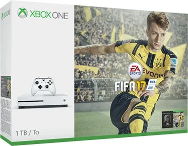Microsoft Xbox One S - 1TB FIFA 17 Bundle weiß