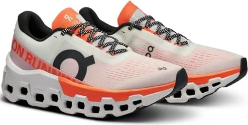 On Cloudmonster 2 undyed/flame (Damen)