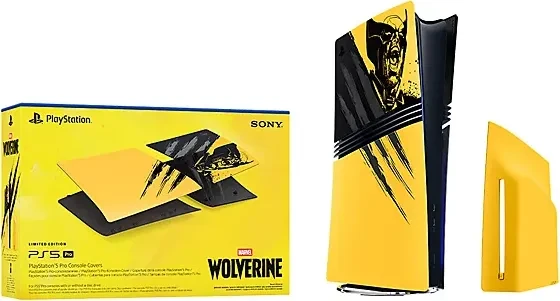 Sony PlayStation 5 Pro Faceplate Marvel's Wolverine Battle Yellow Limited Edition (PS5)