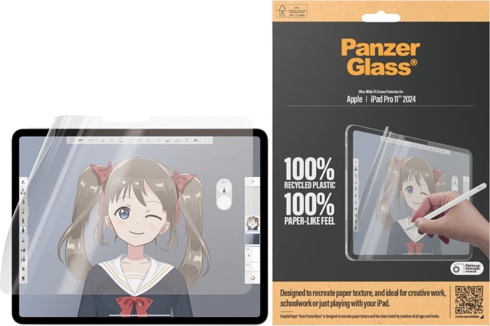 PanzerGlass Displayschutz Ultra-Wide Fit GraphicPaper für Apple iPad Pro