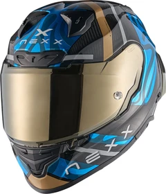 Nexx X.R3R Swirl schwarz/blau/gold