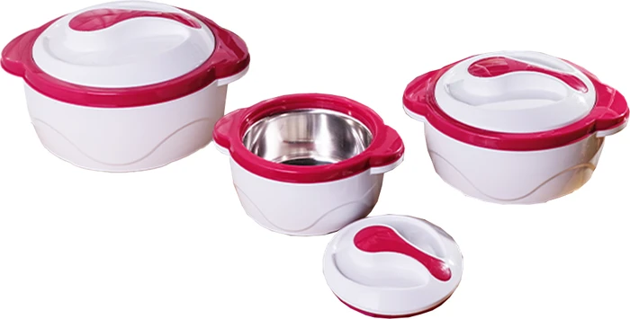 Cucinova Thermo XXL Aufbewahrungsbehälter-Set rosa, 3-tlg.