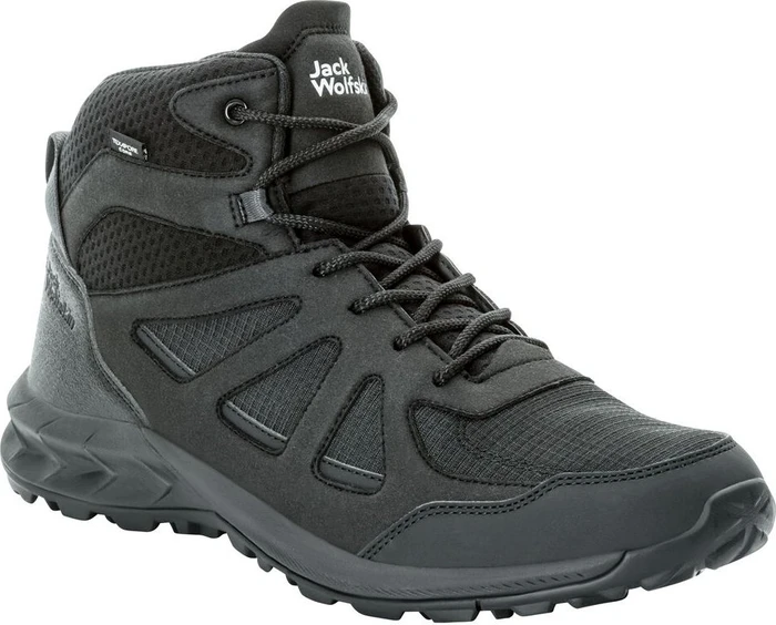 Jack Wolfskin Woodland 2 Texapore Mid schwarz (Herren)