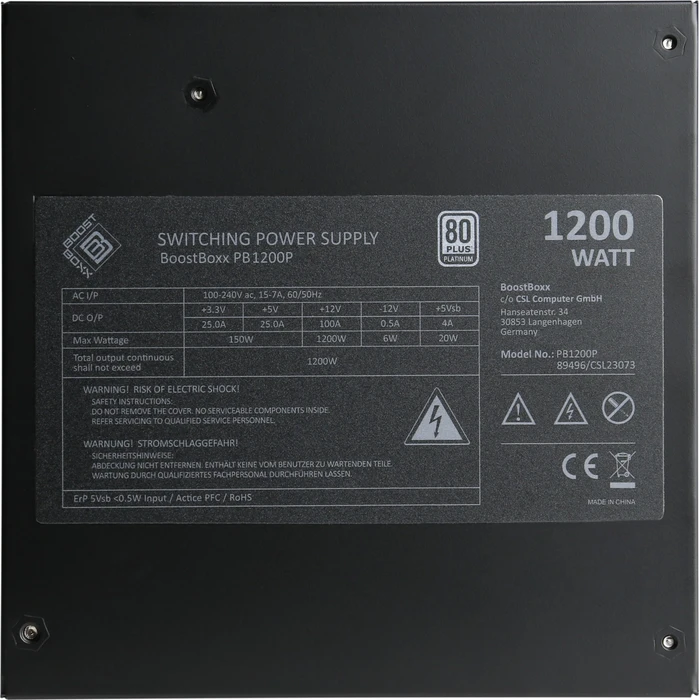 BoostBoxx Power Boost 1200P 1200W, ATX 3.0