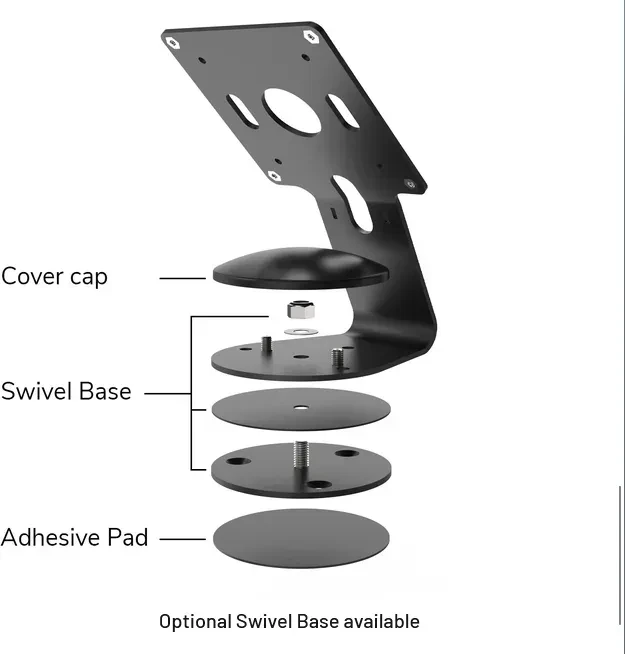 Compulocks iPad Kiosk, Counter Stand Core Apex Enclosure, Tablet-Stand für iPad Air M2/M3/M4 13", schwarz