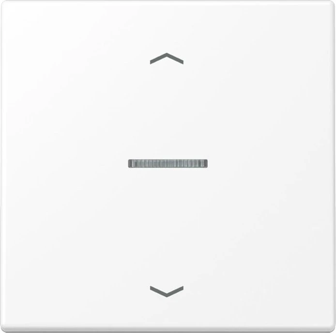 Jung Serie LS eNet Taster Standard 1fach Duroplast mit Pfeilsymbol, schneeweiß matt