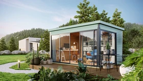 Lasita Maja Domeo 4 Gartenhaus gletschergrün