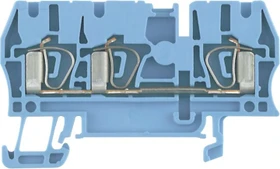 Weidmüller ZDU 2.5/3AN BL Durchgangs-Reihenklemme, Zugfederanschluss, 2.5 mm², 800 V, 24 A, blau