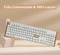Keychron K10 HE Wireless, Special Edition White, LEDs RGB, Gateron 2.0 Magnetic Nebula, USB/Bluetooth, US Vorschaubild