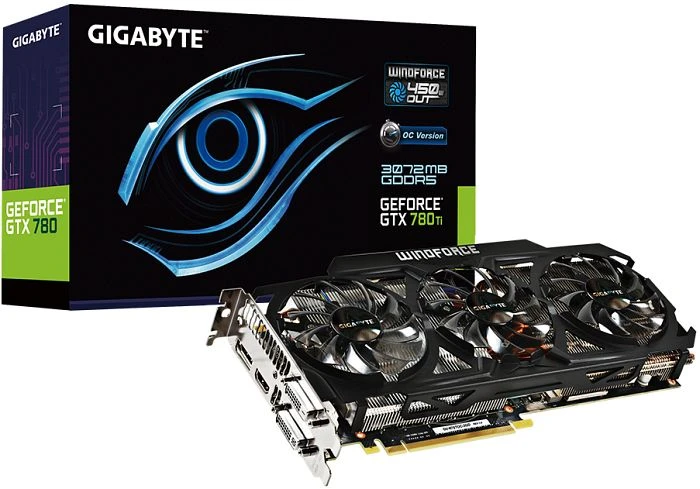 GIGABYTE GeForce GTX 780 Ti Windforce 3X OC, 3GB GDDR5, 2x DVI, HDMI, DP