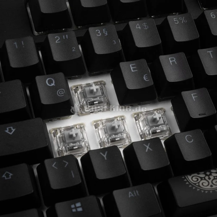 Ducky Shine 7 PBT, LEDs RGB, schwarz, MX SPEED RGB Silver, USB, DE