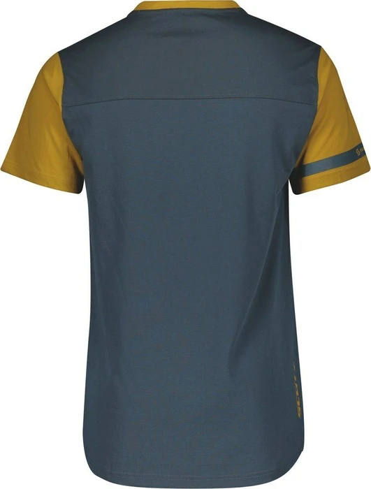 Scott Trail Flow DRI Trikot kurzarm nightfall blue/ochre yellow (Herren)