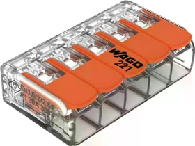Wago COMPACT-Verbindungsklemme bis 6mm² 5-Leiter, 15 Stück