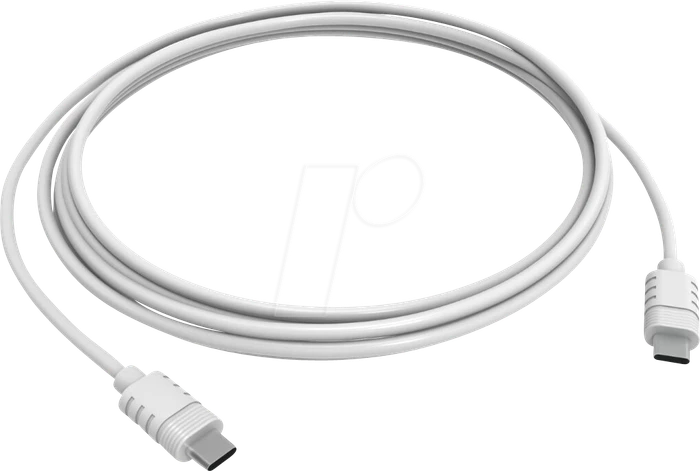 Yale Outdoor USB-C Kabel, 2x USB-C Stecker, weiß, 3m