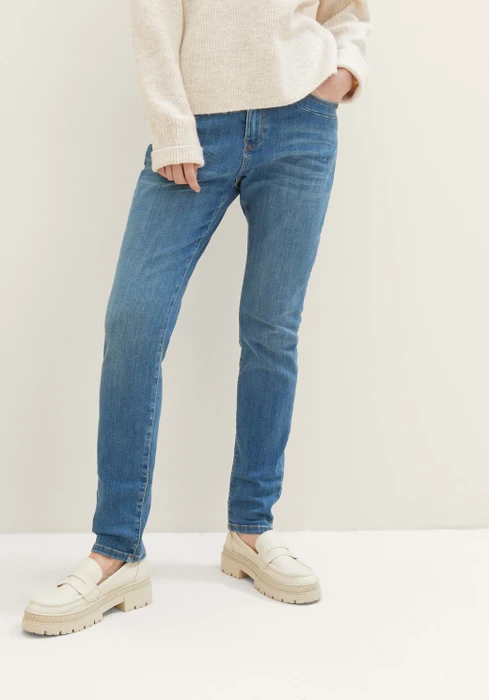 Tom Tailor Tapered Jeans Jeans used mid stone blue denim (Damen)