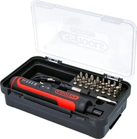 KS Tools eMONSTER 1/4" Akku-Stabschrauber inkl. Werkzeugbox + Akku 1.5Ah