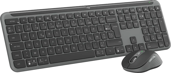 Logitech MK950 Signature Slim Combo for Business Graphite, Logi Bolt, USB/Bluetooth, FR