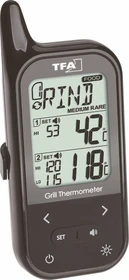 TFA Dostmann Küchen-Chef Twin Funk Küchen-Thermometer digital, inkl. 2x Sensor