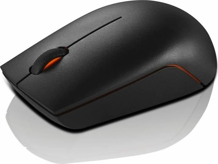 Lenovo 300 Wireless Compact Mouse Black, USB