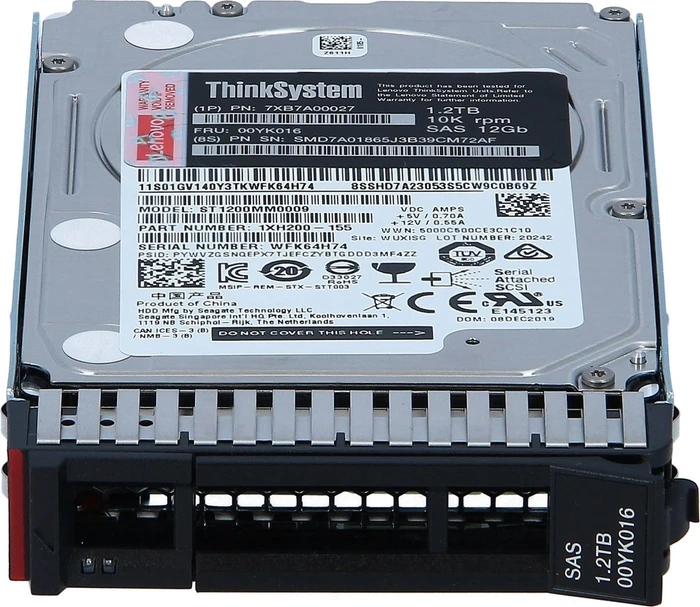 Lenovo 1.2TB ThinkSystem HDD, Hot Swap 2.5", 512n
