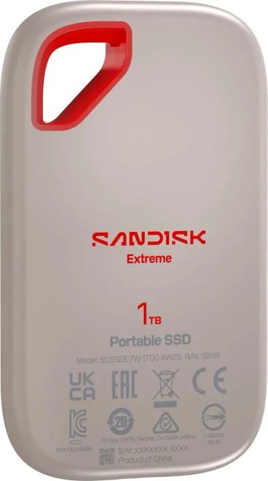 SanDisk Extreme Portable SSD V3, beige, 1TB, USB-C 3.2