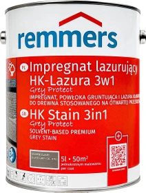 Remmers HK-Lasur 3in1 Grey-Protect silbergrau, 5l