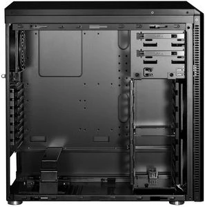 Lian Li PC-B25FWB Blue Ring schwarz, Acrylfenster