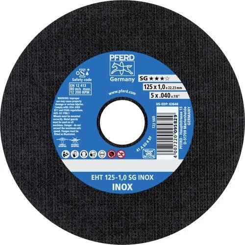 Pferd EHT 125-1.0 SG INOX Trennscheibe, 125x1x22.23mm, 25 Stück