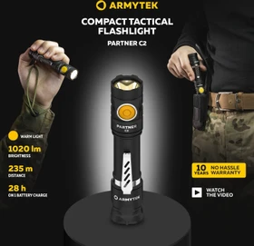 Armytek Partner C2 Magnet USB Warm Taschenlampe