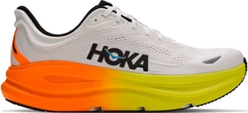 Hoka Bondi 9 white/neon tangerine (Herren)
